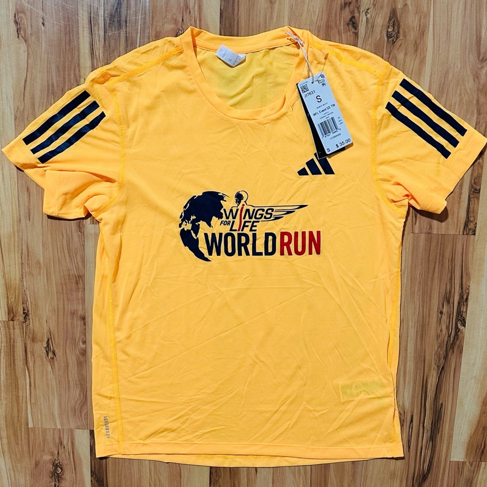 Adidas Wings for Life World Run Running T-Shirt Women’s Size S – New w/ Tags